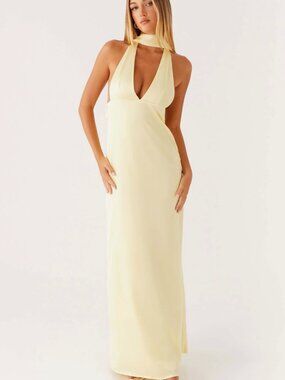 chinese dress ladies Jacinda Drop Waist Maxi (Pink)  Rent To Dress NZ